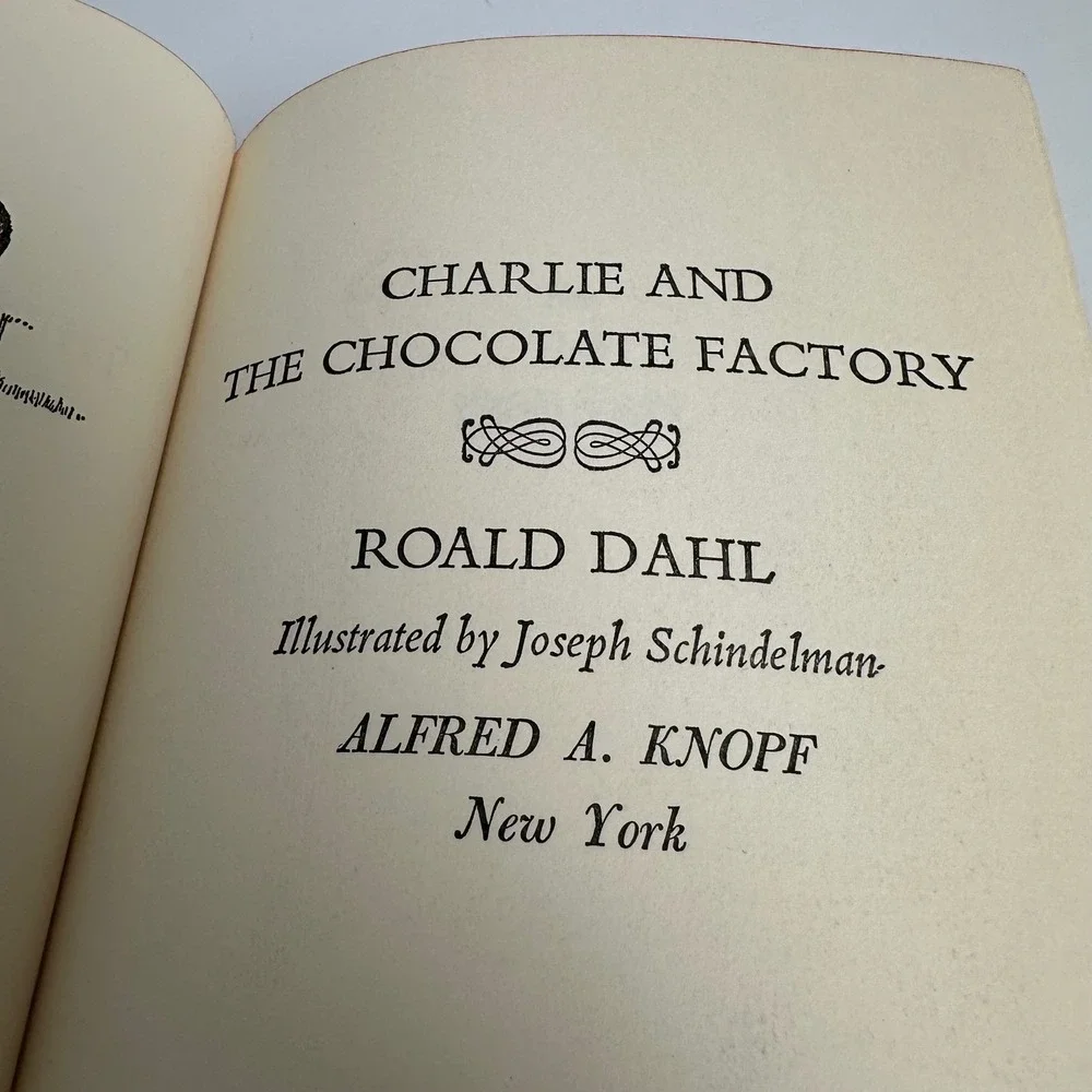 1964 Roald Dahl Charlie and the Chocolate Factory Vintage Hardcover Knopf Gray